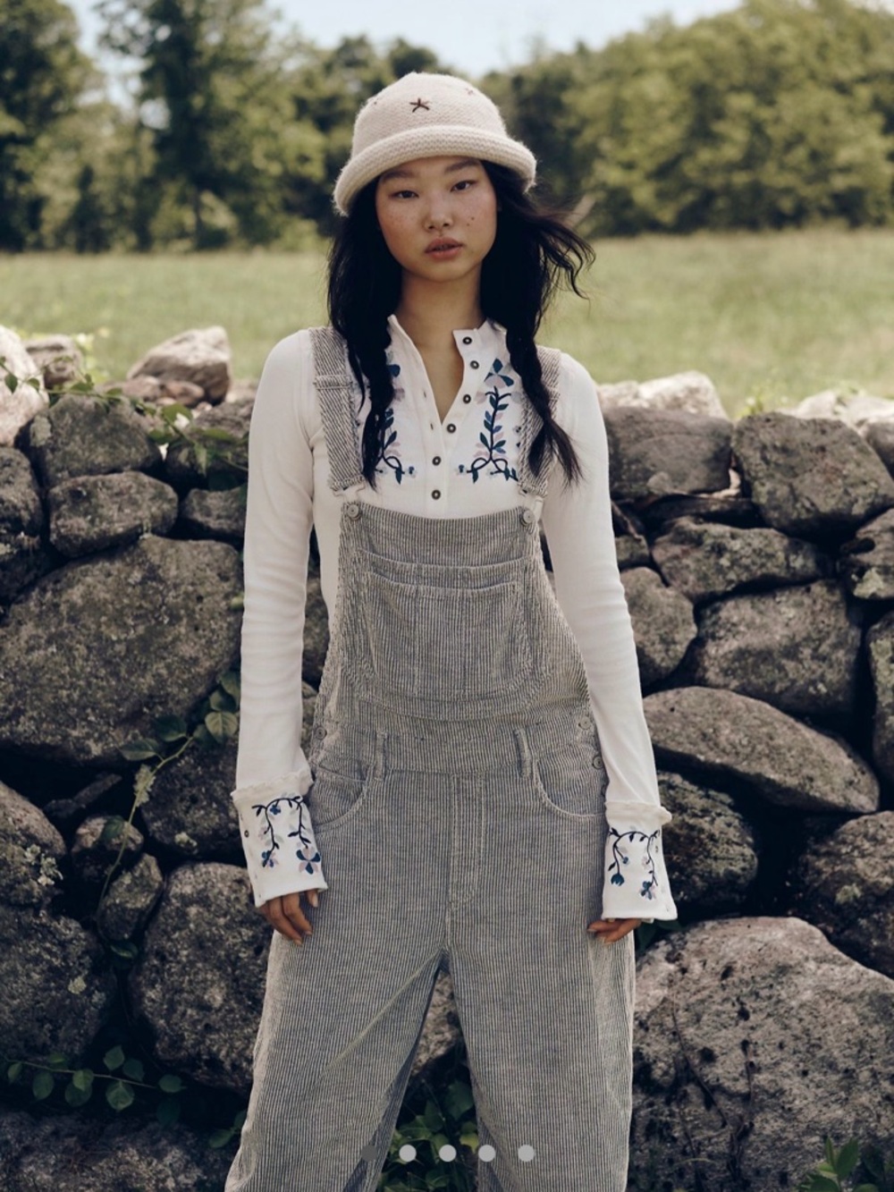 NWT!! We The Free Light Gray/thyme Corduroy Overalls